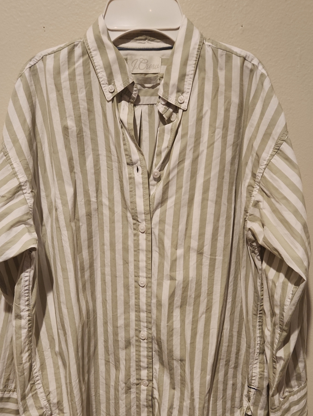 ❤️ J. CREW RELAXED FIT RELAXED COTTON POLIN BUTTON-UP SHIRT IN BOLD STRIPE, 2 - Picture 4 of 11